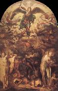 Domenico Beccafumi Anglarnas large oil on canvas
